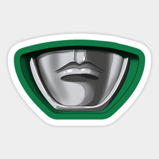 Mighty Morphin Power Mask GREEN Sticker